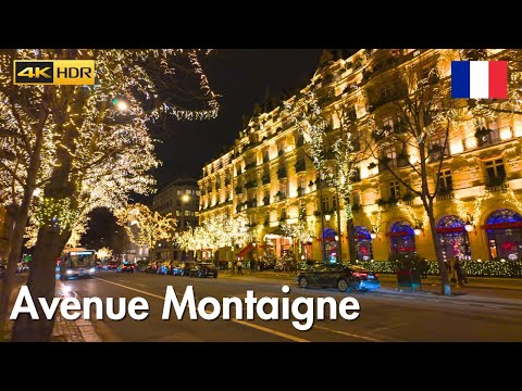 Paris France 🇫🇷 Avenue Montaigne Walking Tour 2024 (4K HDR)