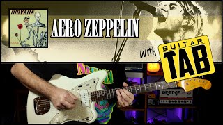 How to play AERO ZEPPELIN by NIRVANA (Easy Guitar TAB)