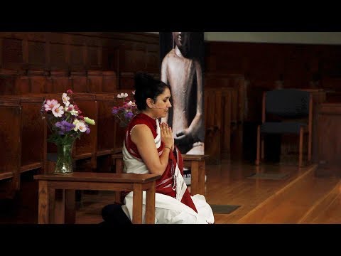 Pema Khandro Rinpoche recites a prayer to awaken bodhicitta