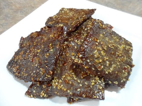 Oven Sweet and Spicy Beef Jerky Recipe
