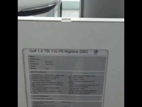 2018 Golf 1.0 tsi dsg highline