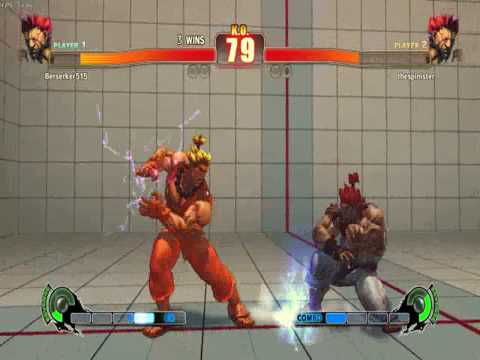 Street fighter 4 SF4 PC Online match #2 Akuma vs Akuma