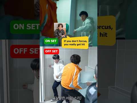 🎬 Behind the scenes of Weak Hero Class 2 😎 #parkjihoon  #leejunyoung