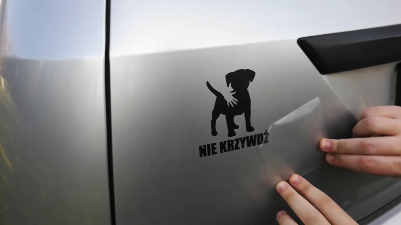 Instrukcja klejenia naklejki na samochód