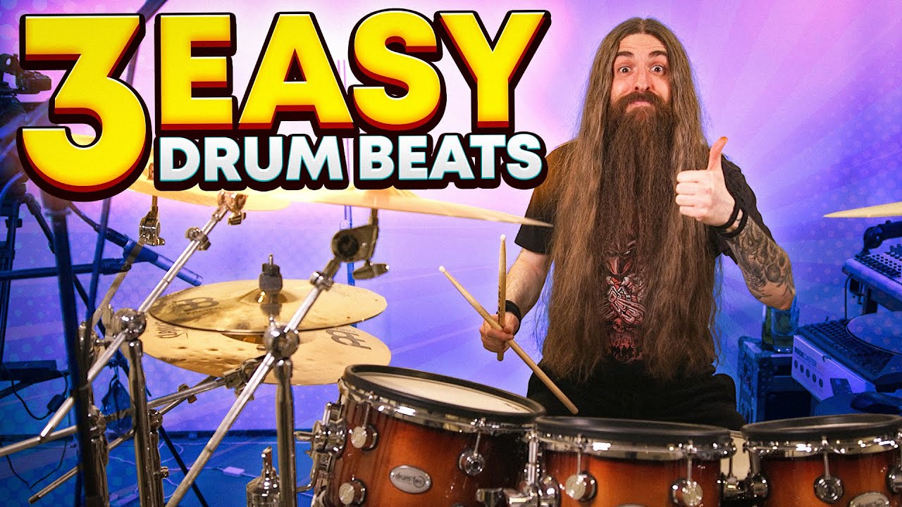 3 Drum Beats ANYONE Can Play!