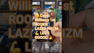 👀 Caleb Williams ROOKIE LAZER PRIZM 🔥 #calebwilliams #footballshorts #footballcards