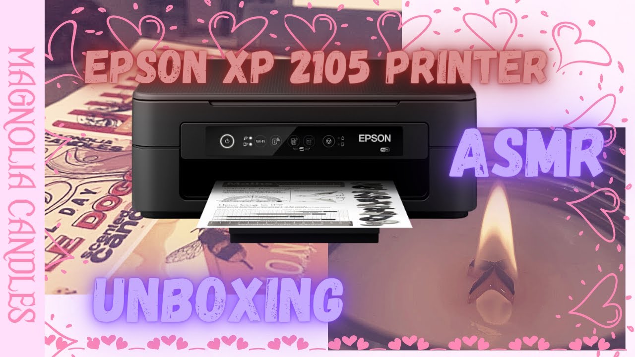 Printer for Candle Labels!  ASMR. Epson XP 2105 Unboxing.