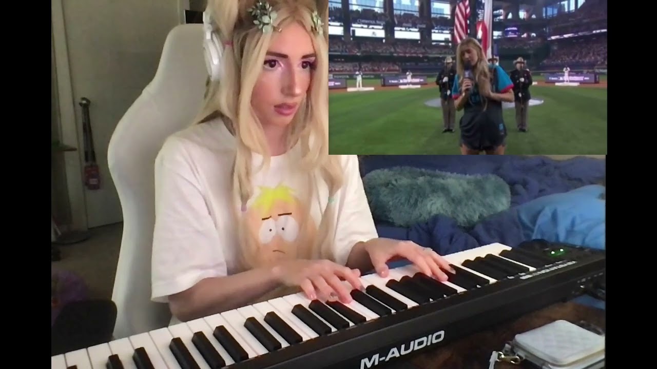 DOMi reharmonizing the national anthem (Ingrid Andress - Home Run Derby 2024) - YouTube