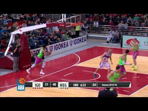 ABA Liga 2015/16 highlights: Igokea - Mega Leks R19 (11.1.2016)