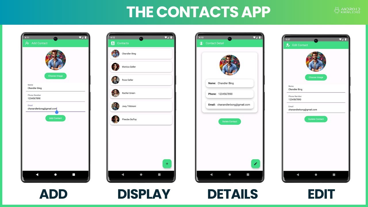 Create a Contacts App using Jetpack Compose & Kotlin | Android App Development