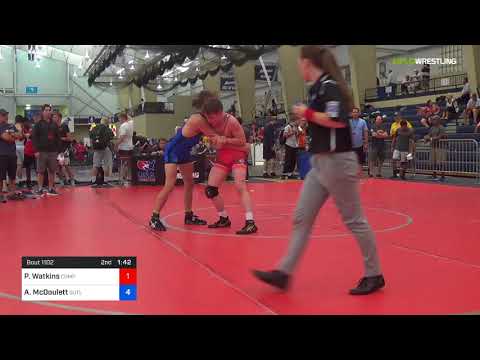 2018 UWW Cadet And U23 Nationals/UWW Cadet Greco-Roman 65 Round Of 16 - Paul Watkins (Comp) Vs. Al