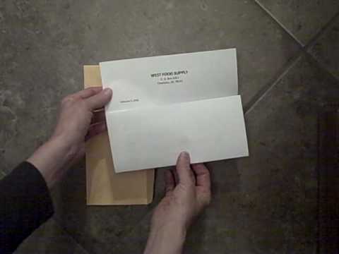 Folding a Letter