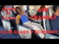 TRIP REPORT: AIR TRANSAT LONDON TO MONTREAL, CANADA - ECONOMY v CLUB CLASS, Airbus A321