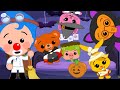 Five Little Monsters Jumping On The Bed HALLOWEEN SONGS Plim Plim The Kindness Hero