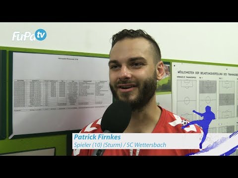 Patrick Firnkes - SC Wettersbach - zum Spiel vs. FV Fortuna Kirchfeld, FuPa.tv-Interview, 17.8.2018