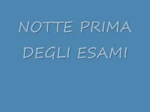 Notte prima degli esami