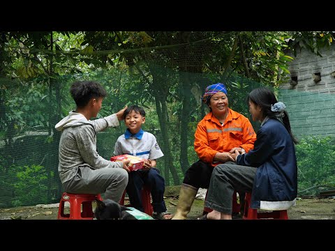 Pao and Ha's heartwarming visit to Aunt My | Sweet potatoes bring in a significant income