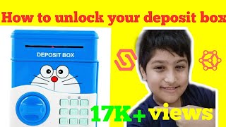 How to unlock your deposit box  when you forgot your password