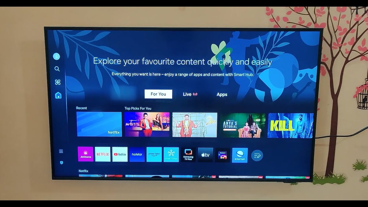 Samsung Crystal 4k  Smart TV 2024