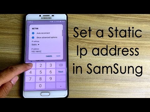 SamSung : Setting a static IP address for wireless network | NETVN