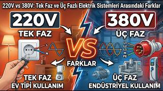 220V vs 380V: Tek Faz ve Üç Fazlı Elektrik Sistemleri Arasındaki Farkl