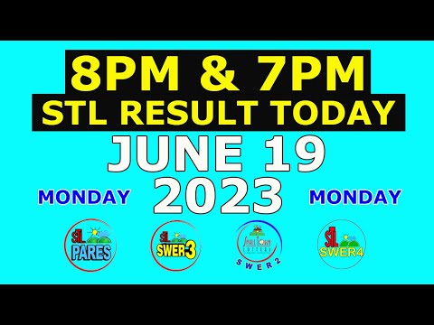 8pm and 7pm STL Result Today June 19 2023 (Monday) Visayas and Mindanao