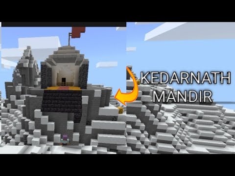 Ultimate Kedarnath Mandir Minecraft Build #Insane
