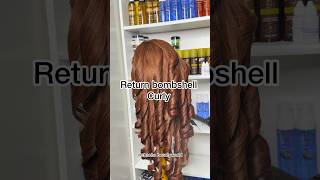 Reverse bombshell curls #shortvideo #curlyhair #bouncycurls