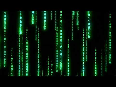 The Matrix Raining Green Code Backdrop | 4K