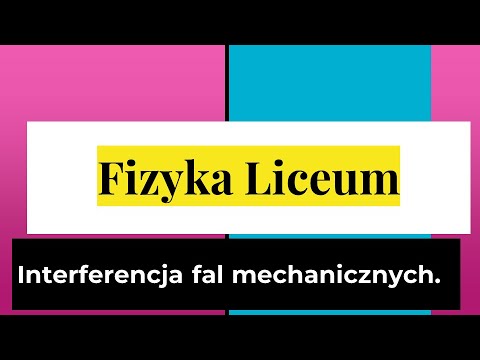Interferencja fal mechanicznych. 1 z 2