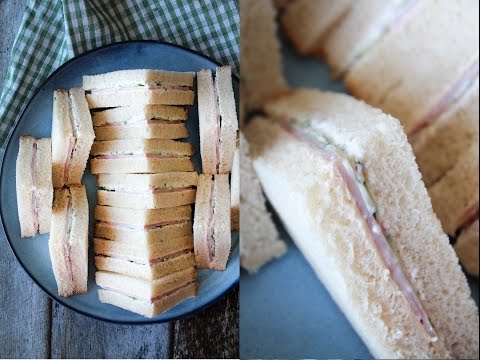 How To Make Ham, Cream Cheese, Cucumber And A Special Sauce Sandwiches - EMM - One Kitchen