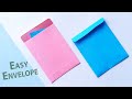 Envelope Making With Paper With Glue And Scissors At Home Easy Origami Cool Design Envelope