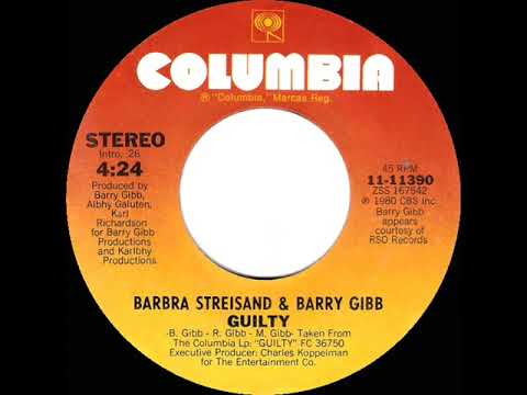 1981 HITS ARCHIVE: Guilty - Barbra Streisand & Barry Gibb (stereo 45)