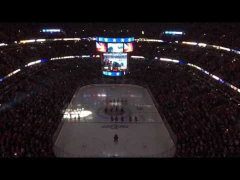 Blackhawks National Anthem Oct 2016 vs Philiy