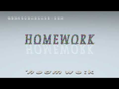 homework - pronunciation + Examples in sentences and phrases