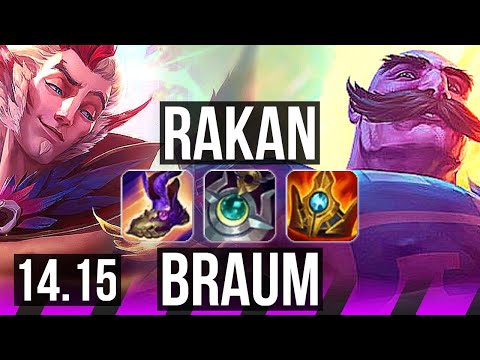 RAKAN & Smolder vs BRAUM & Kai'Sa (SUP) | 0/0/16, 800+ games | EUNE Challenger | 14.15
