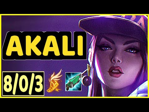 XAKY (AKALI) - 8/0/3 KDA GAMEPLAY - EUW Ranked DIAMOND