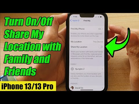 iPhone 13/13 Pro: How to Turn On/Off Share My Location with Family and Friends