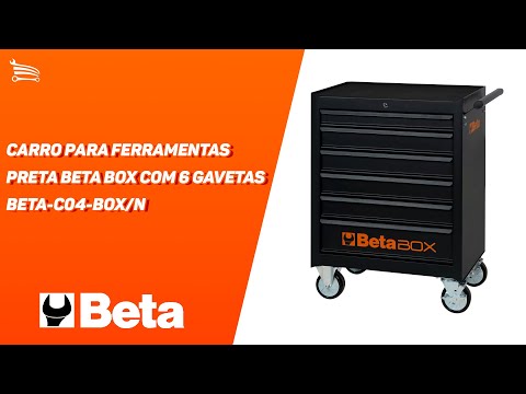 Carro para Ferramentas Laranja Beta Box com 6 Gavetas - Video
