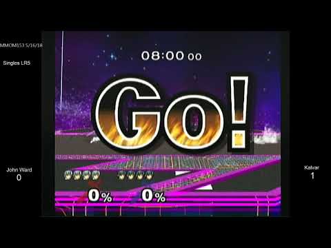 MMOM153 SSBM - John Ward (White Marth) vs. Kalvar (Black Marth) - Melee LR5