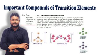 7.Oxides & Oxoanions of Metals  K2Cr2O7  Kmno4  d and f block elements