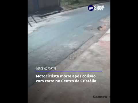 Motociclista morre após colisão com carro no Centro de Cristália