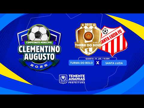🔴 AO VIVO | Turma do Bolo x Santa Luzia  | Campeonato Municipal de Tenente Ananias