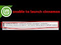 How To Fix Unable To Launch Cinnamon Session Cinnamon X Session Black Screen On Linux Mint