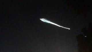 SpaceX launch seen above Southern California