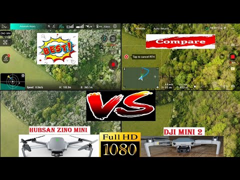 New Hubsan Zino Mini Pro vs DJi Mini 2 Comparison Video Camera, Battery Flight Time & Screen Record
