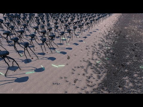 500 ALIEN TRIPODS vs 40.000 EDF SOLDIERS - Ultimate Epic Battle Simulator