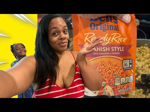 COOK WHAT YOU GOT    CHICKEN TACOS REFRIED BEANS AND RICE