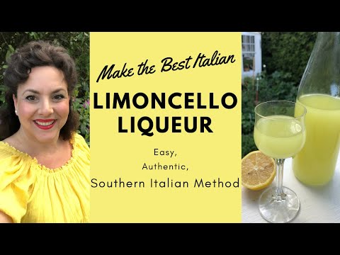 MAKE AUTHENITC ITALIAN LIMONCELLO, EASY SOUTHERN ITALIAN RECIPE