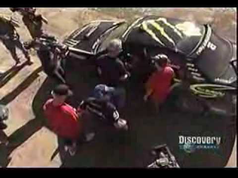 ken block monster jump subaru wrx sti rally car